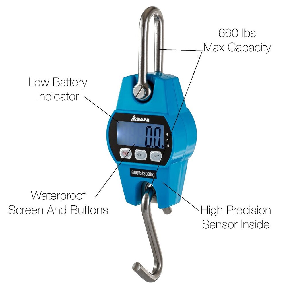ASANI TS-300 Hanging Digital Electronic Weighing Scales Accurate Sensors NIB